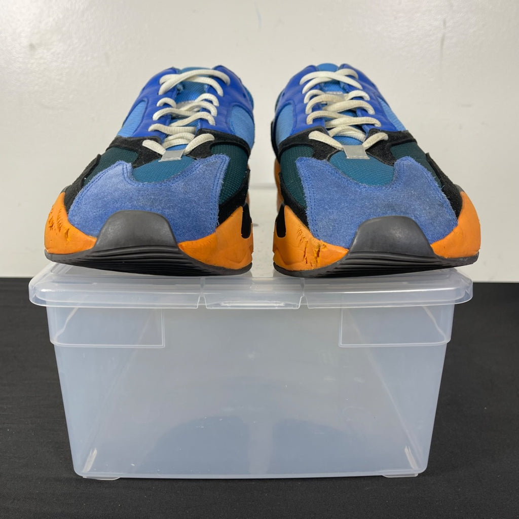 adidas Yeezy Boost 700 Bright Blue 12 (Moderately Worn Pre-Owned)adidasBright Blue/Orange - Image 2