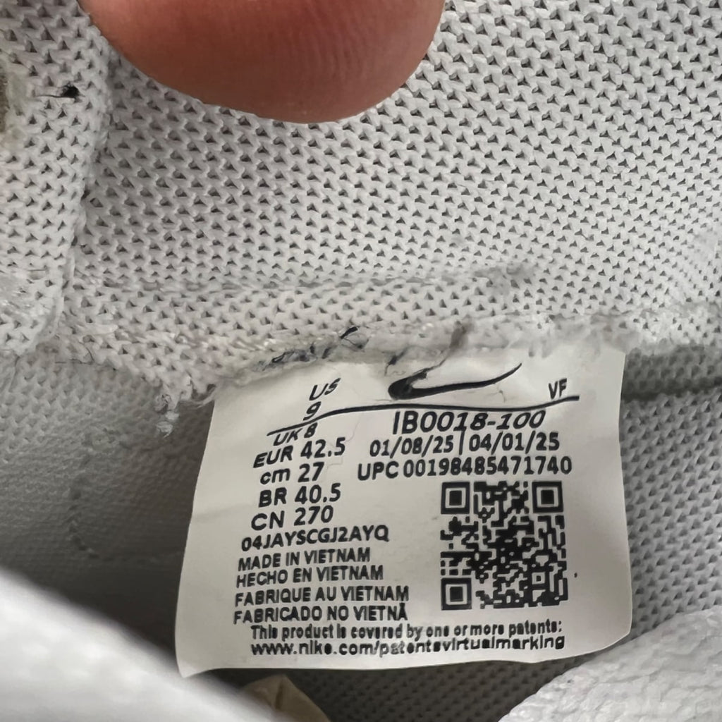 Nike Air Force 1 Low Kobe Bryant Forever White 9 (Lightly Worn Pre-Owned)NikeWhite/White - Image 7