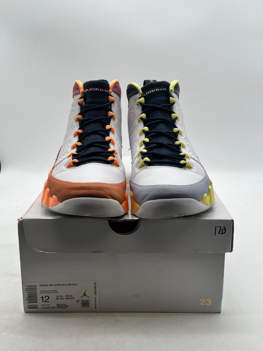 Jordan 9 Retro Change The World (Women's) 12W (Lightly Worn Pre-Owned) - Image 2