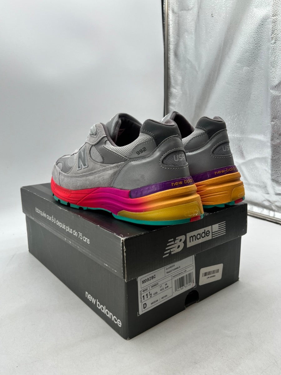 New Balance 992 MiUSA Grey Multi 11.5 (Lightly Worn Pre-Owned)New BalanceGrey/Silver/Orange-Multi - Image 6
