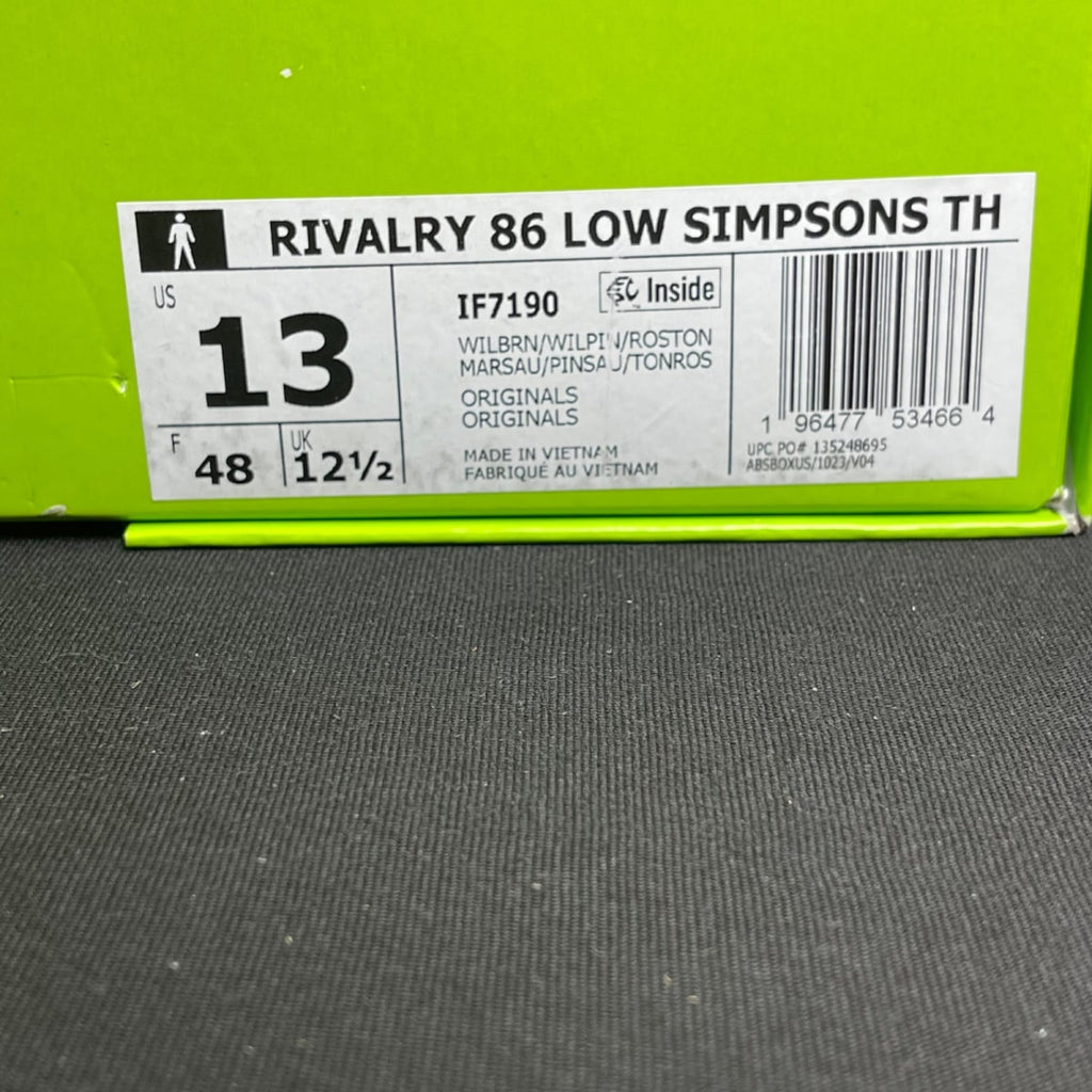 adidas Rivalry 86 Low The Simpsons Werewolf Flanders (Size 13) - aux