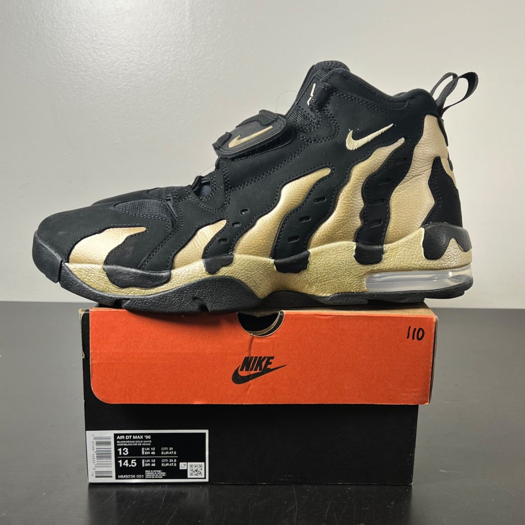 Nike Air DT Max '96 Black Vegas Gold 13 (Moderately Worn Pre-Owned)NikeBlack/Vegas Gold-White - Image 3