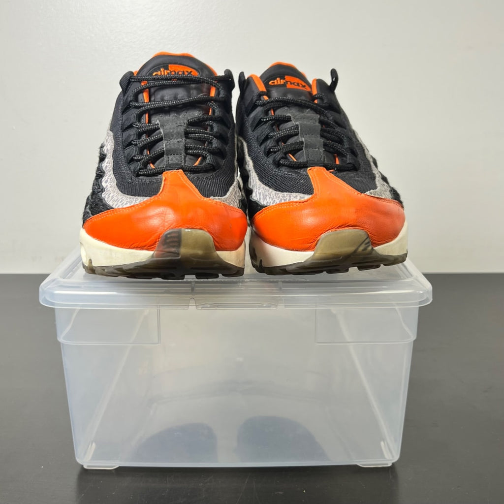 Nike Air Max 95 Safari Keep Rippin Stop Slippin 11 (Moderately Worn Pre-Owned)NikeBlack/Black-Granite-Safety Orange - Image 2