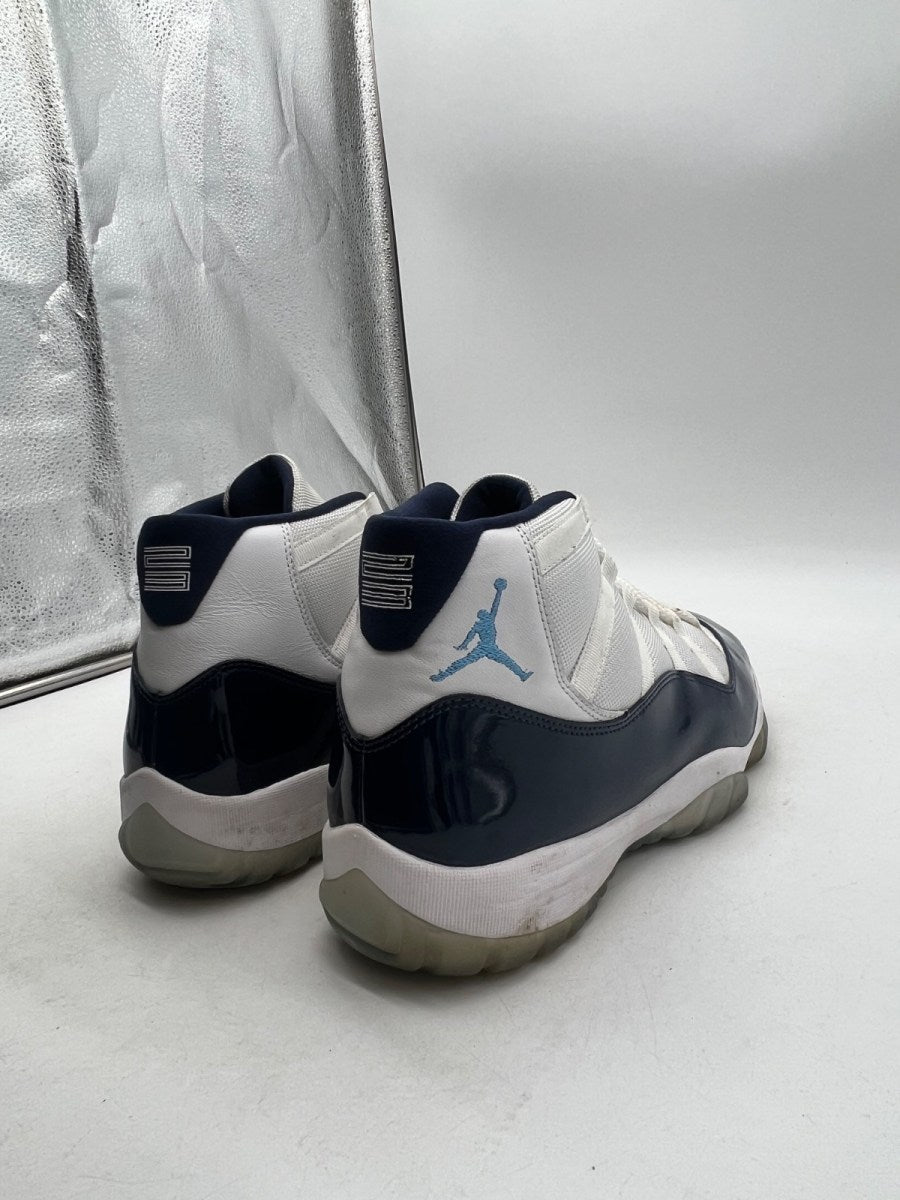 Jordan 11 Retro UNC Win Like 82 13 (Moderately Worn Pre-Owned)JordanWhite/University Blue-Midnight Navy - Image 3