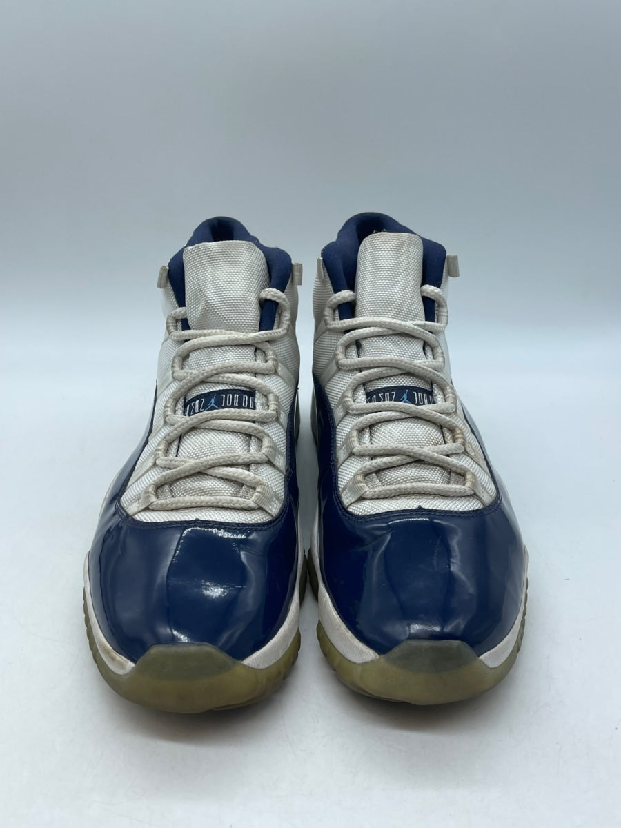 Jordan 11 Retro UNC Win Like 82 12 (Moderately Worn Pre-Owned)JordanWhite/University Blue-Midnight Navy - Image 2