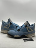 Jordan 4 Retro University Blue 10 (Moderately Worn Pre-Owned) - Image 1