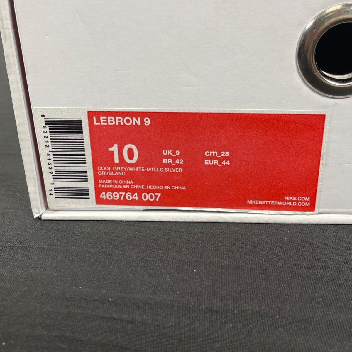 Nike LeBron 9 Cool Grey 10 (Moderately Worn Pre-Owned)Nikecool grey white metallic silver - Image 7