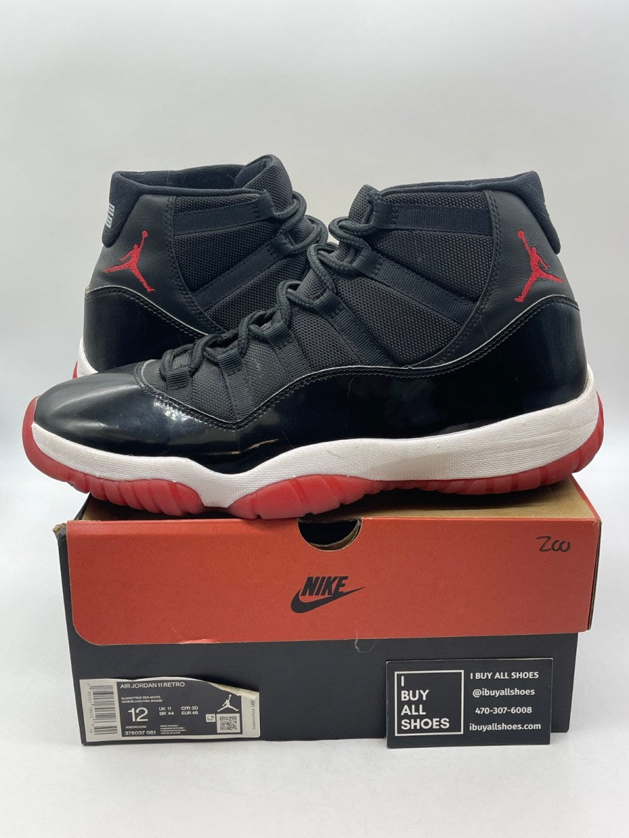 Jordan 11 Retro Playoffs Bred (2019) 12 (Moderately Worn Pre-Owned) - Image 1