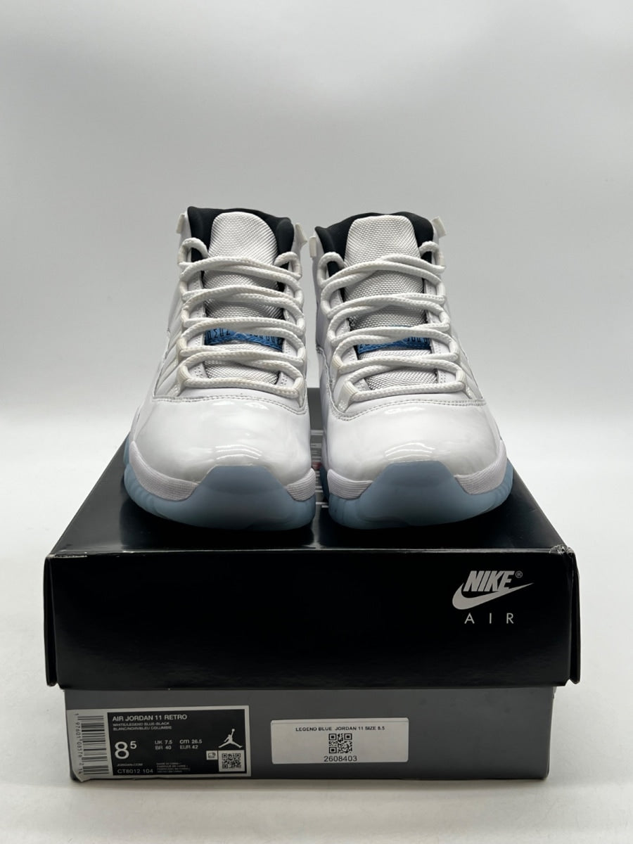 Jordan 11 Retro Legend Blue (2024) 8.5 (Moderately Worn Pre-Owned)JordanWhite/Legend Blue/Black - Image 2