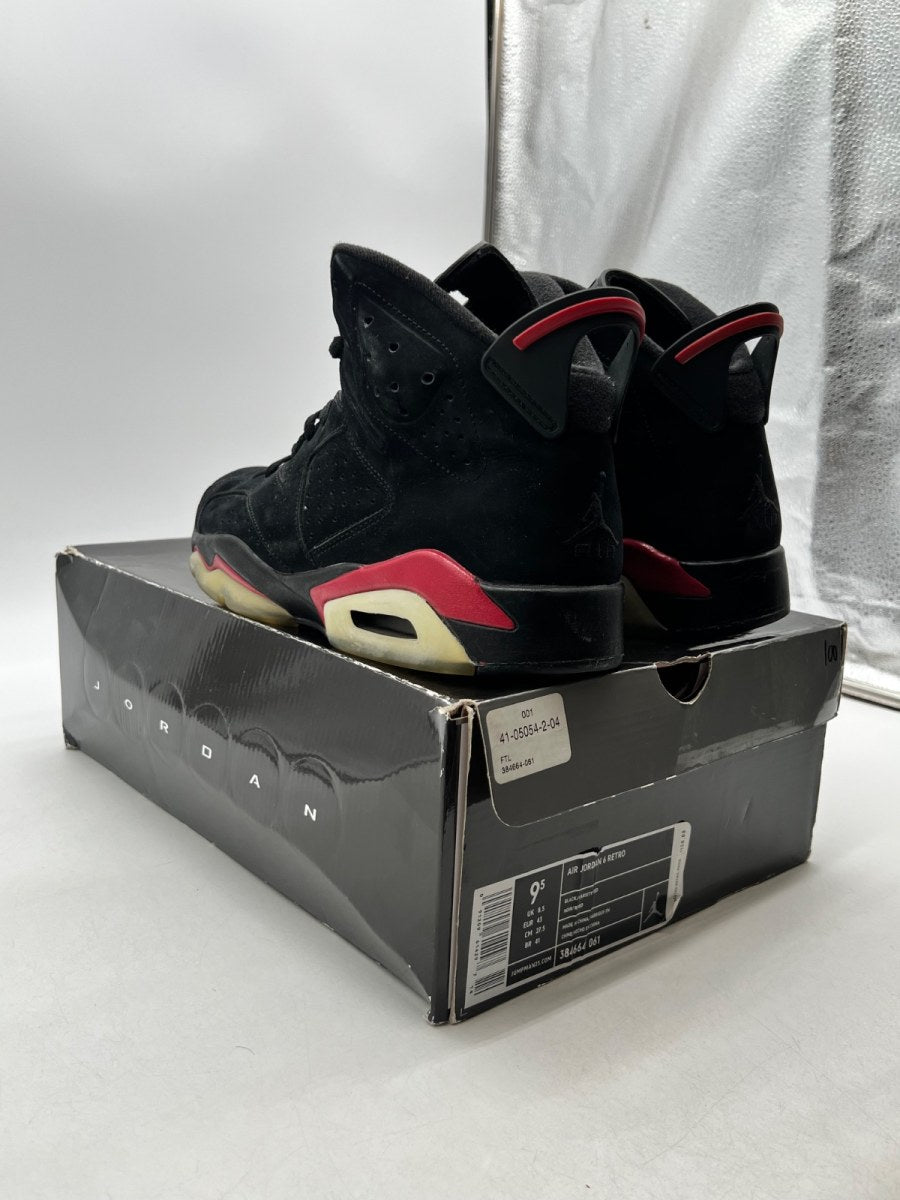 Jordan 6 Retro Black Varsity Red (2010) 9.5 (Moderately Worn Pre-Owned)JordanBlack/Varsity Red - Image 4