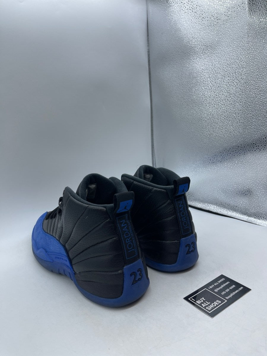 Jordan 12 Retro Black Game Royal 13 (Heavily Worn Pre-Owned) - Image 4