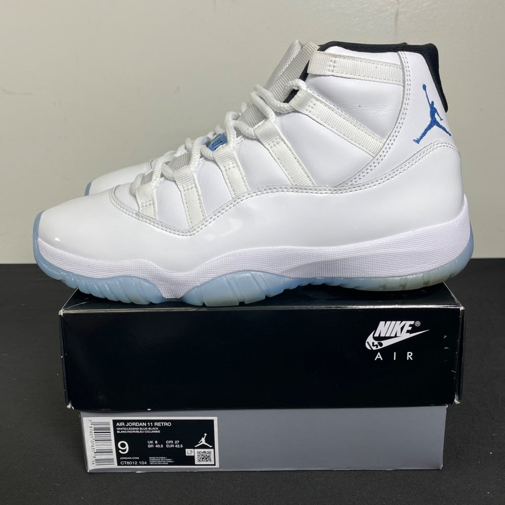 Jordan 11 Retro Legend Blue (2024) 9 (Moderately Worn Pre-Owned)JordanWhite/Legend Blue/Black - Image 3