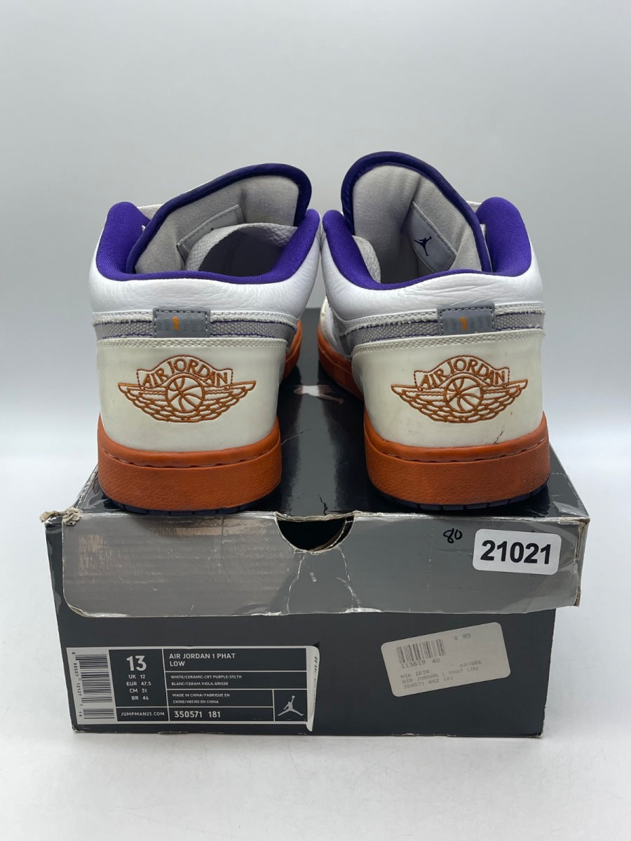 Jordan 1 Phat Low Phoenix Suns 13 (Moderately Worn Pre-Owned) - Image 3