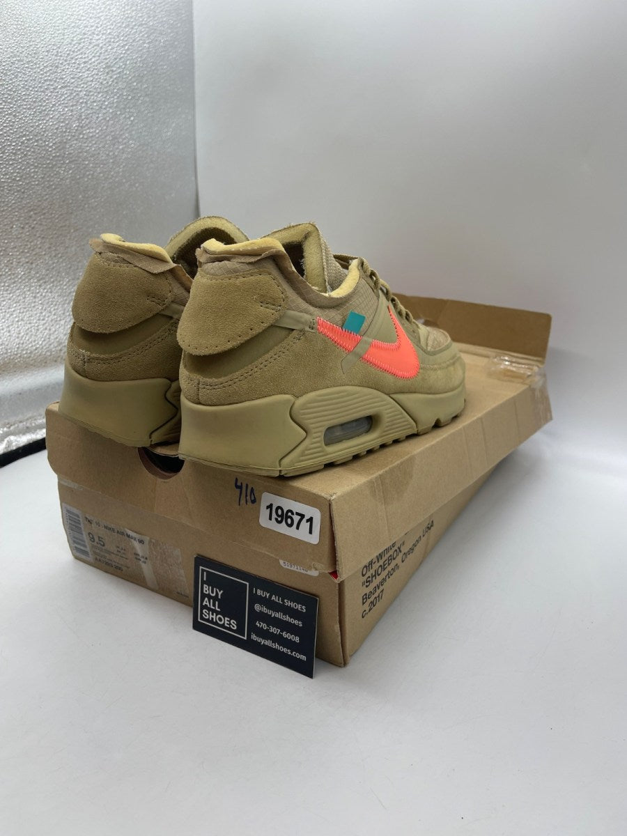 Nike Air Max 90 Off-White Desert Ore 9.5 (Moderately Worn Pre-Owned) - Image 5