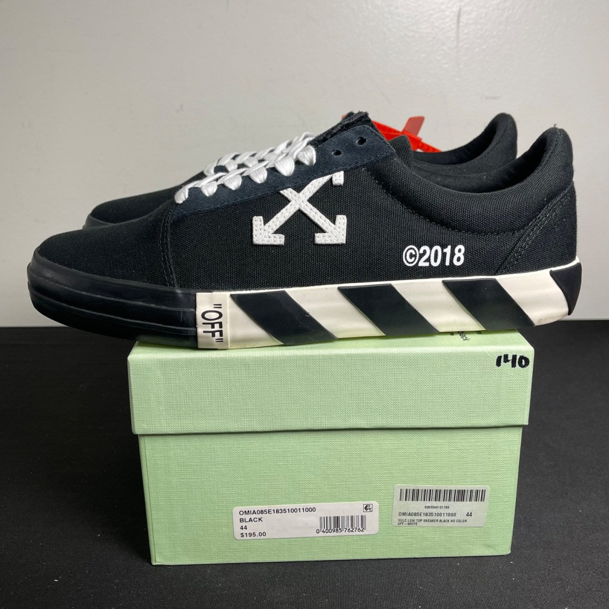 OFF-WHITE Vulc Low Black (Size 44) - Image 3
