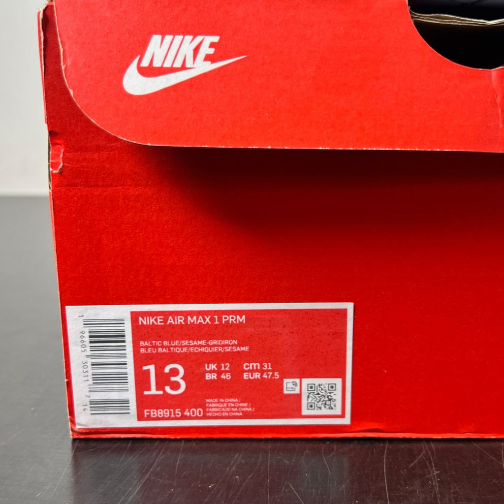 Nike Air Max 1 Corduroy Baltic Blue (Size 13) - Image 4