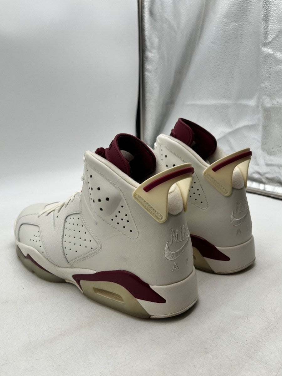 Jordan 6 Retro Maroon (2015) 13 (Moderately Worn Pre-Owned)JordanOff White/New Maroon - Image 4