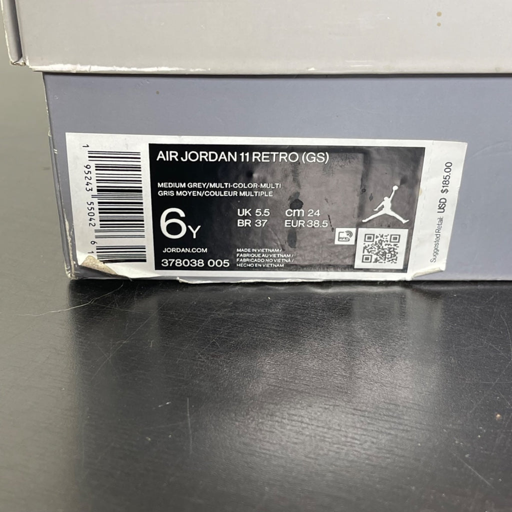 Jordan 11 Retro Cool Grey (2021) (GS) 6Y (Moderately Worn Pre-Owned)JordanMedium Grey/Multi-Color/Multi-Color - Image 7
