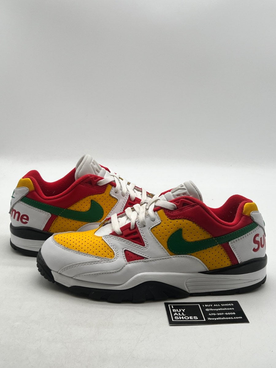 Nike Cross Trainer Low Supreme White Yellow Red 10 (Lightly Worn Pre-Owned) - Image 1
