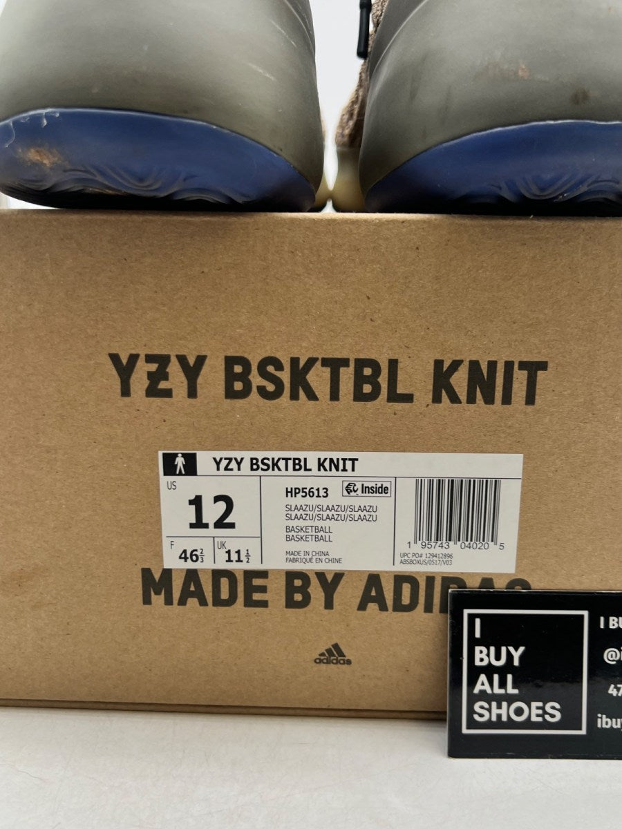 adidas Yeezy BSKTBL Knit Slate Azure 12 (Moderately Worn Pre-Owned) - Image 4