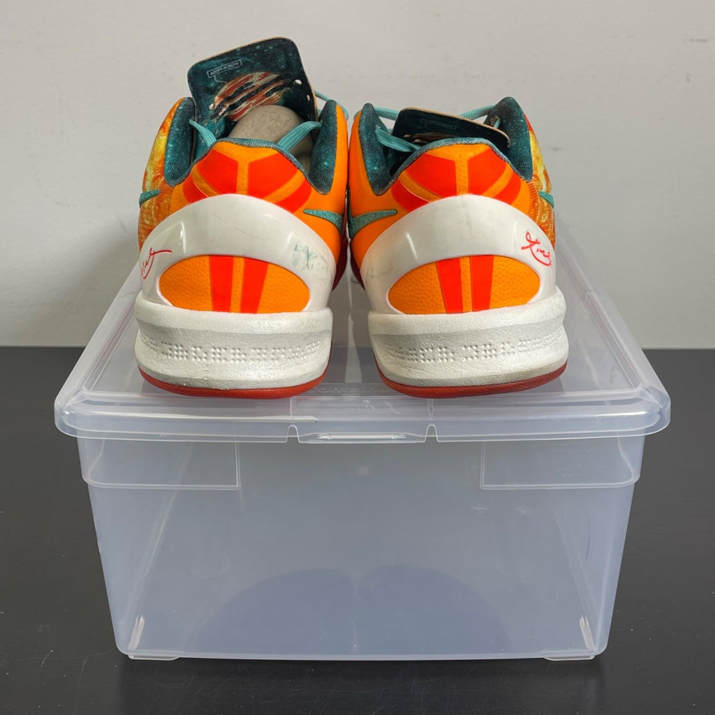 Nike Kobe 8 All-Star (2013) (GS) 6Y (Moderately Worn Pre-Owned)NikeBright Citrus/Sport Turquoise-Total Crimson - Image 4