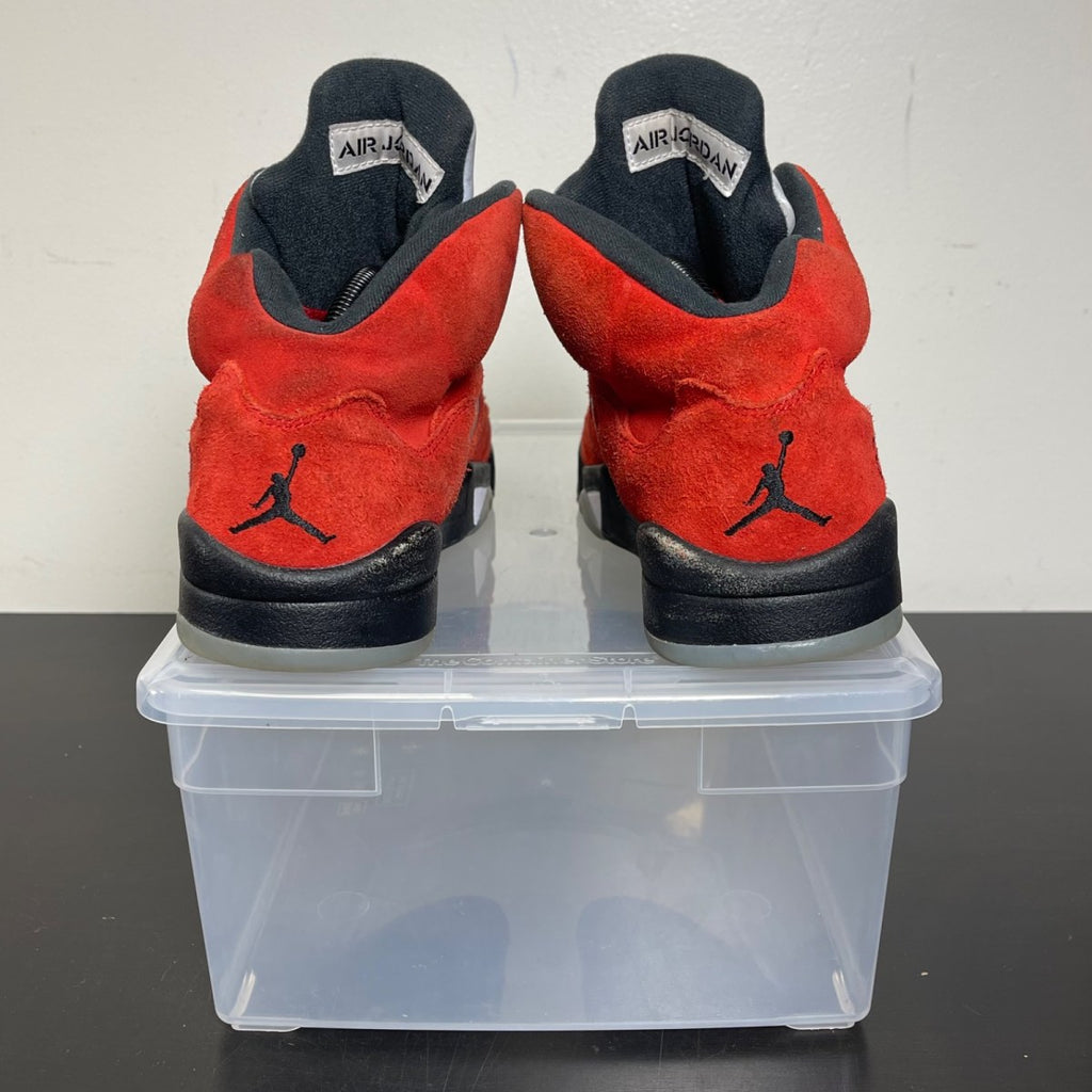 Jordan 5 Retro Raging Bull Red (2021) 9 (Moderately Worn Pre-Owned)JordanVarsity Red/Black-White - Image 4