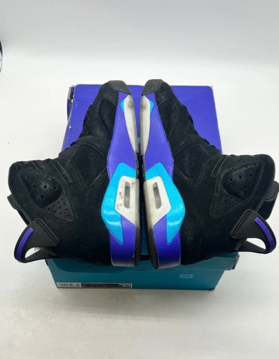 Jordan 6 Retro Aqua 13 (Moderately Worn Pre-Owned)JordanBlack/Bright Concord/Aquatone - Image 9