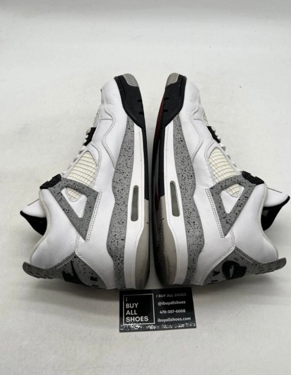 Jordan 4 Retro White Cement (2016) 12 (Moderately Worn Pre-Owned)JordanWhite/Fire Red-Black-Tech Grey - Image 8