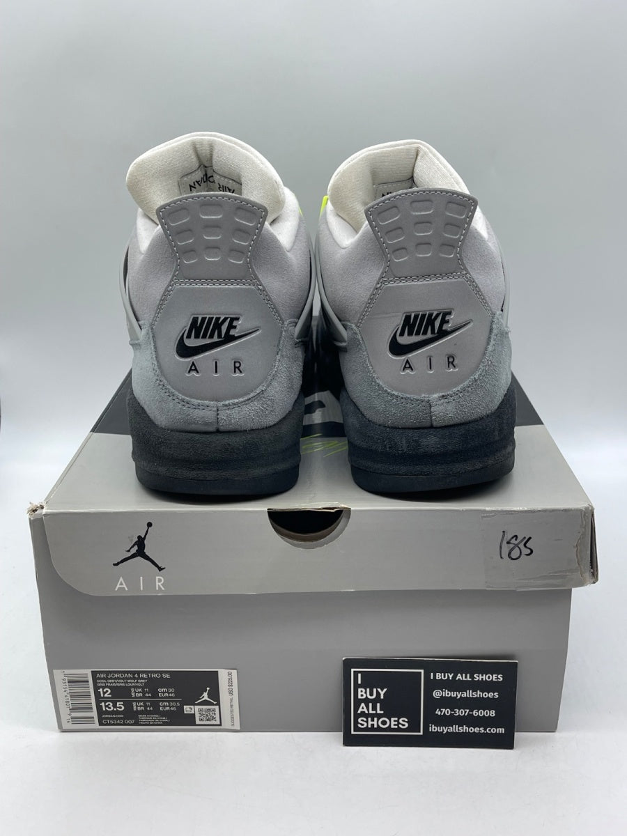 Jordan 4 Retro SE 95 Neon 12 (Moderately Worn Pre-Owned) - Image 3