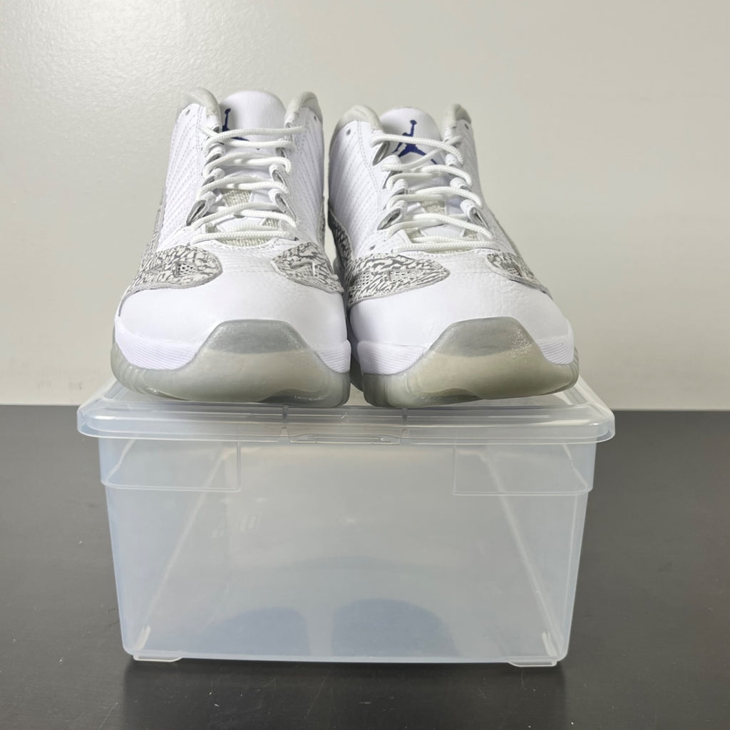 Jordan 11 Retro Low IE Cobalt (2015) 13 (New Pre-Owned)JordanWhite/Cobalt-Zen Grey-Cement Grey - Image 2