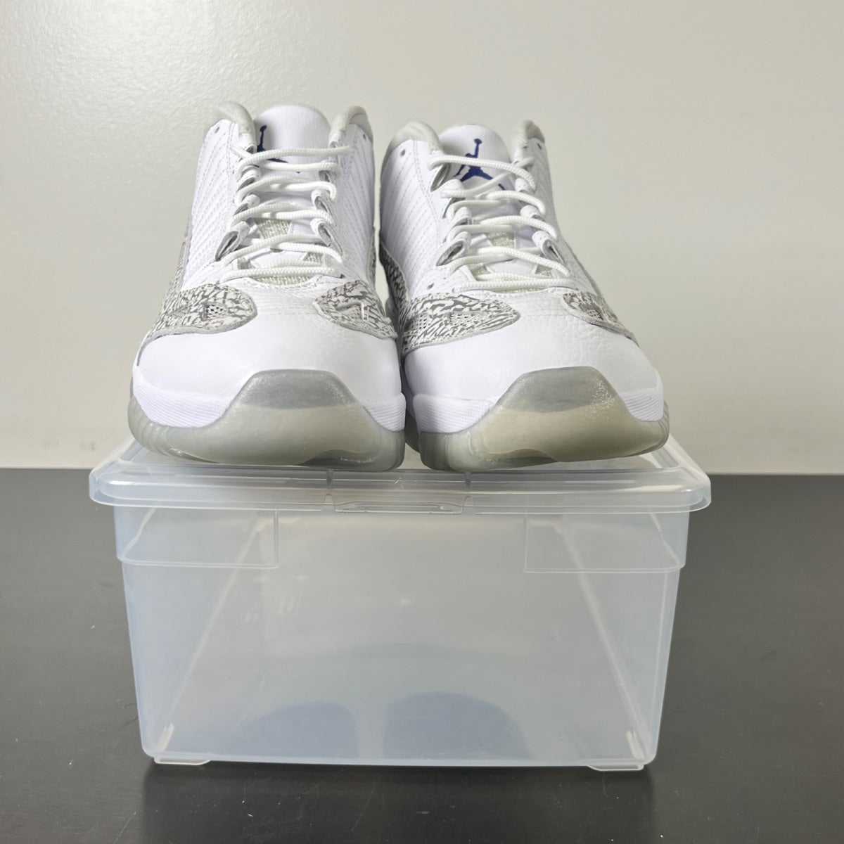 Jordan 11 Retro Low IE Cobalt (2015) 13 (New Pre-Owned)JordanWhite/Cobalt-Zen Grey-Cement Grey - Image 2