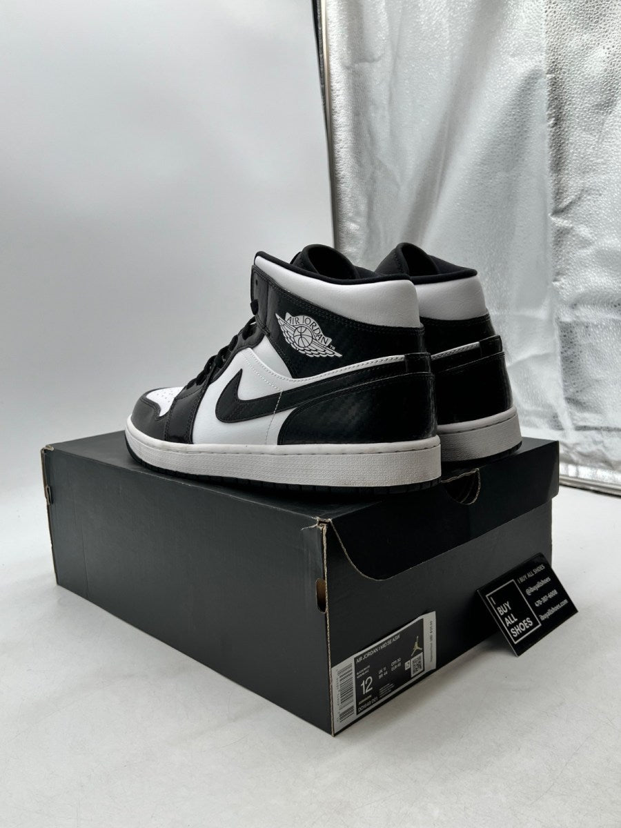 Jordan 1 Mid Carbon Fiber 12 (Lightly Worn Pre-Owned) - Image 4