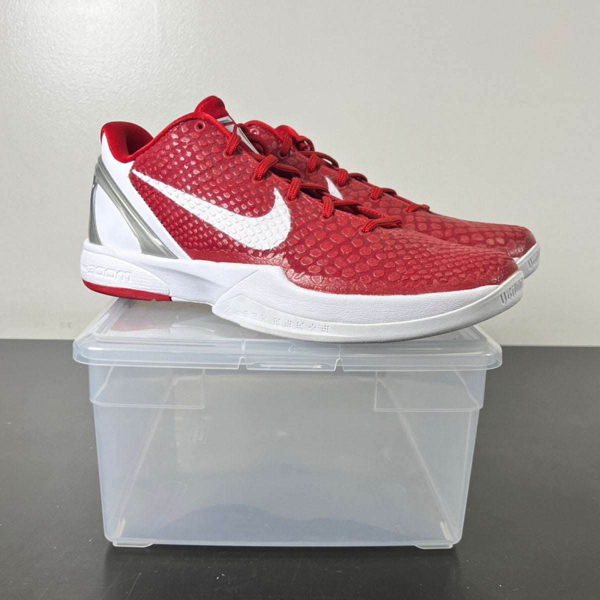 Nike Kobe 6 TB Varsity Red 12 (New Pre-Owned)NikeVarsity Red/White/Metallic Silver - Image 1