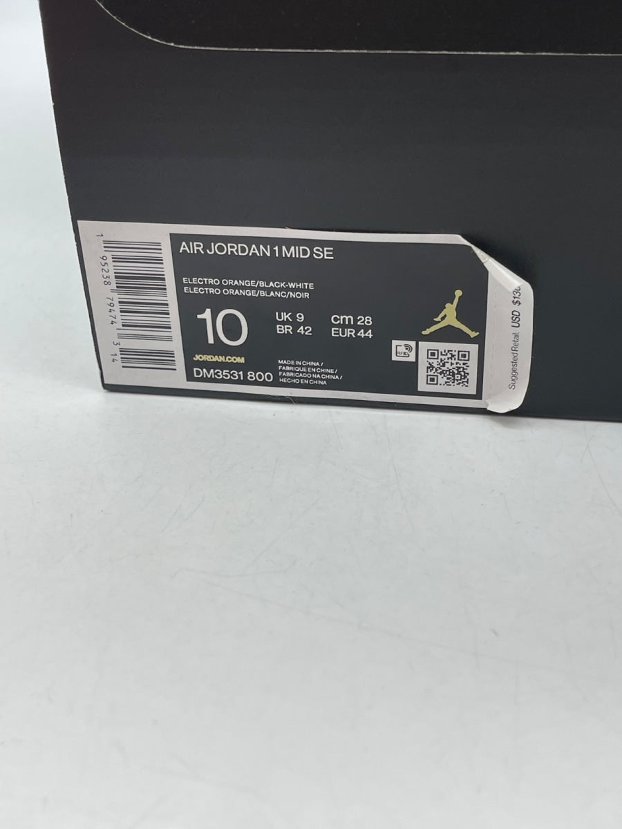 Jordan 1 Mid Metallic Orange 10 (Moderately Worn Pre-Owned) - Image 9