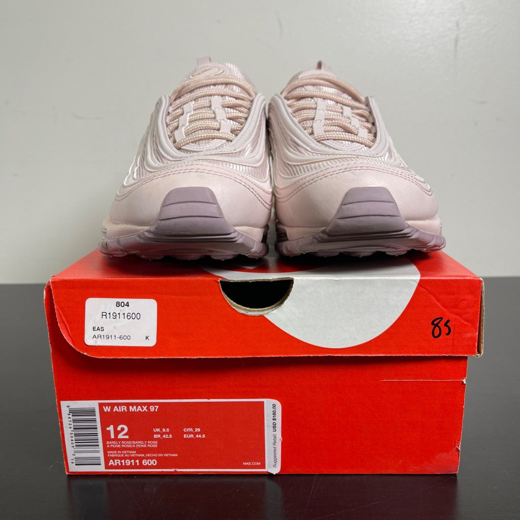 Nike Air Max 97 Barely Rose (Women's) 12W (Moderately Worn Pre-Owned)NikeBarely Rose/Barely Rose - Image 2