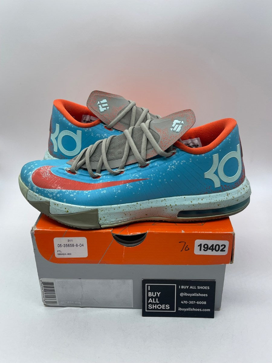 Nike KD 6 Maryland Blue Crab 8.5 (Moderately Worn Pre-Owned) - Image 1