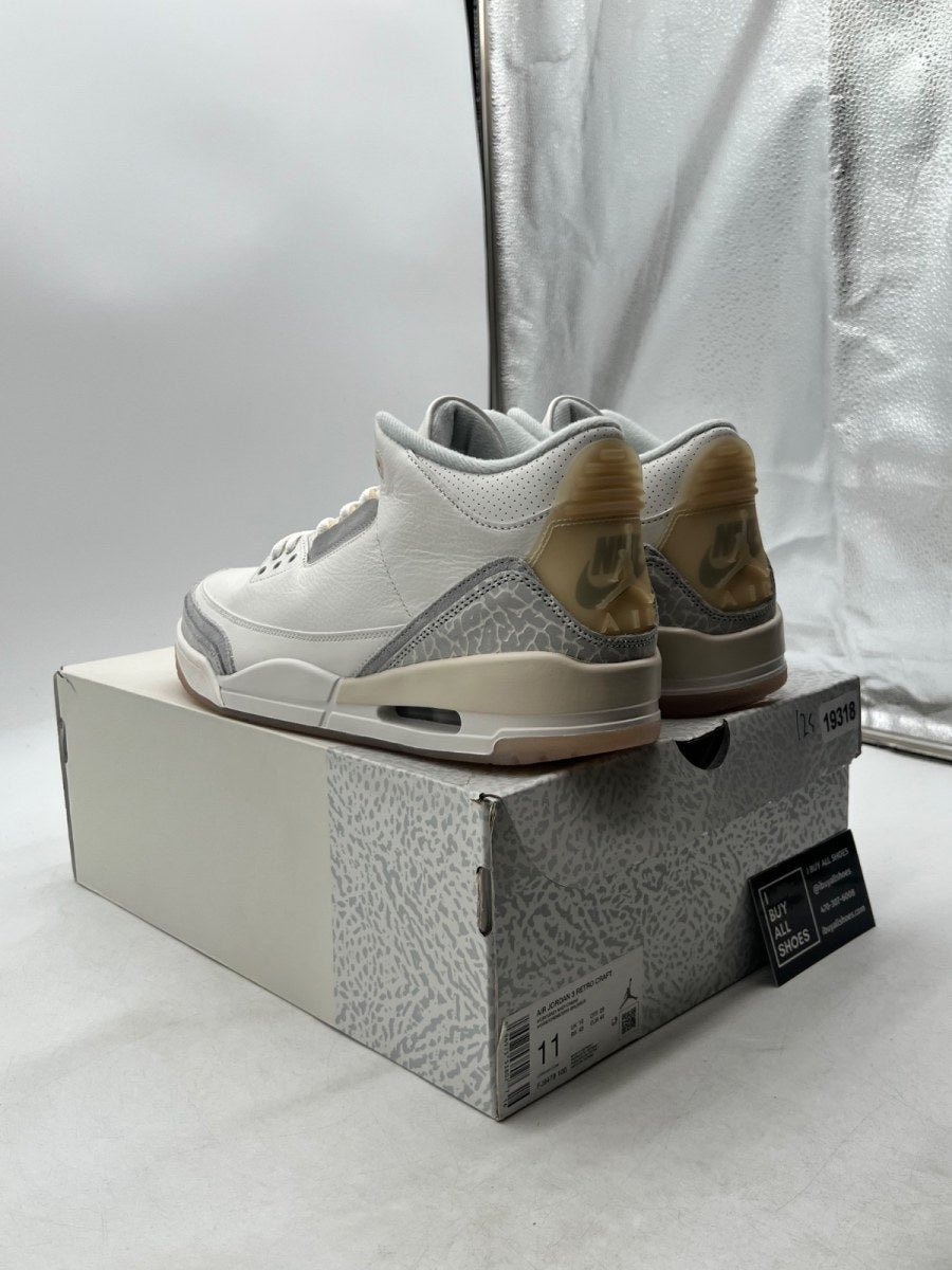 Jordan 3 Retro Craft Ivory 11 (Lightly Worn Pre-Owned) - Image 4