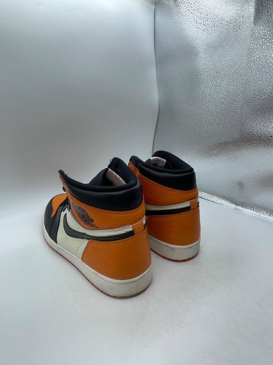 Jordan 1 Retro Shattered Backboard 16 (Moderately Worn Pre-Owned)JordanBlack/Starfish-Sail - Image 4