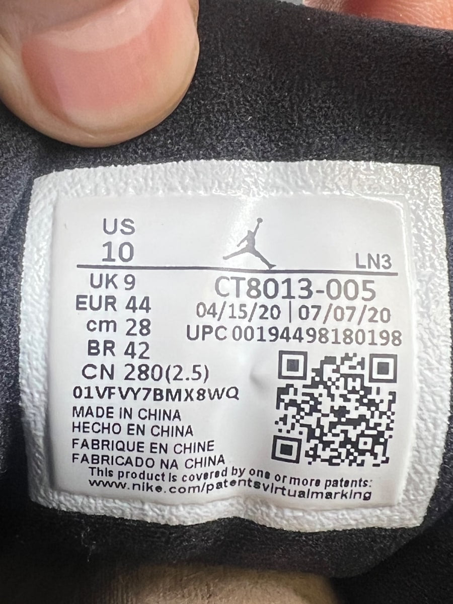 Jordan 12 Retro Black Dark Concord 10 (Lightly Worn Pre-Owned)JordanBlack/Black-Dark Concord - Image 7