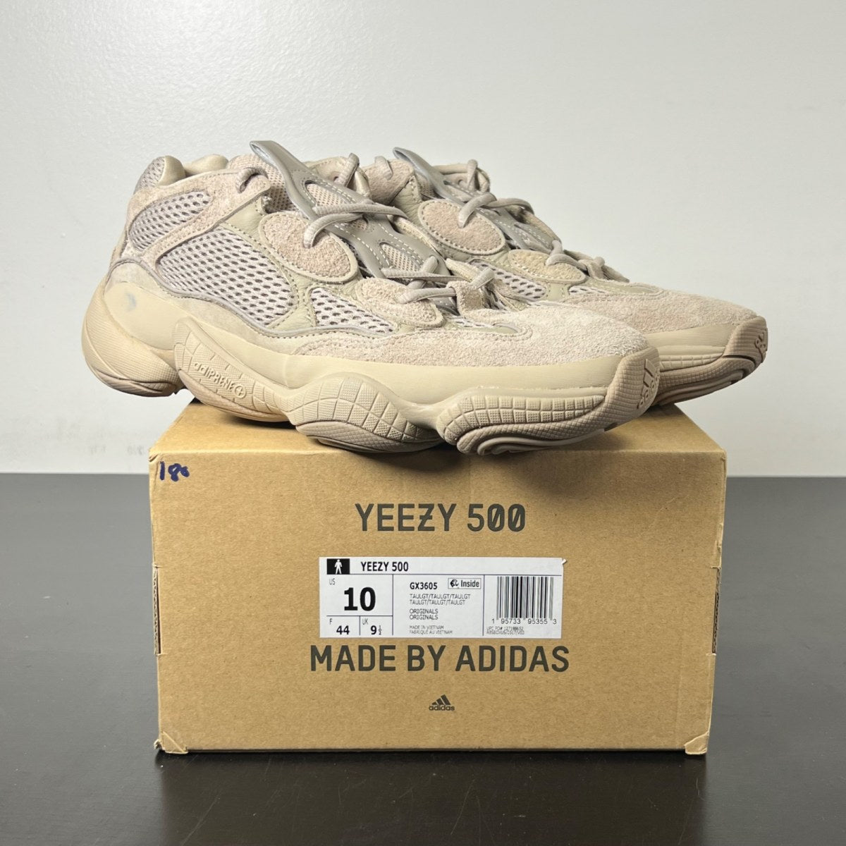 adidas Yeezy 500 Taupe Light 10 (New Pre-Owned)adidasTaupe Light/Taupe Light/Taupe Light - Image 1