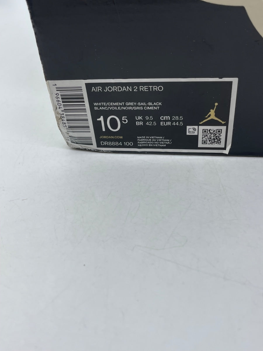 Jordan 2 Retro Cement Grey 10.5 (Moderately Worn Pre-Owned) - Image 9