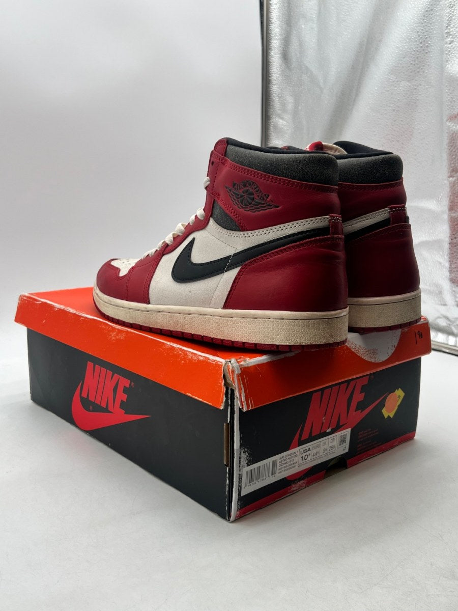 Jordan 1 Retro High OG Chicago Lost and Found 10.5 (Moderately Worn Pre-Owned)JordanVarsity Red/Black-Sail-Muslin - Image 4