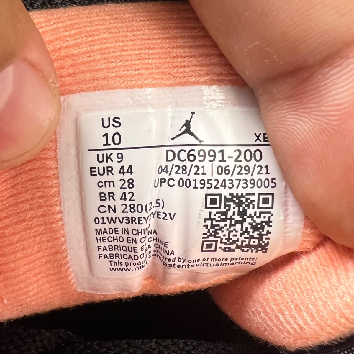 Jordan 1 Low Mocha 10 (Lightly Worn Pre-Owned)JordanLight Chocolate/Crimson Bliss-Black-Sail - Image 6