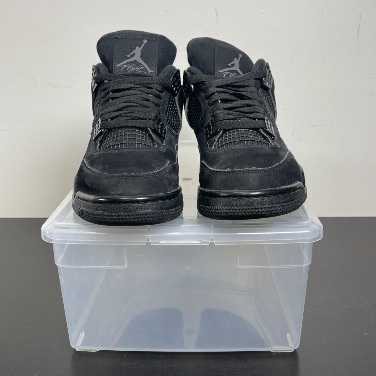 Jordan 4 Retro Black Cat (2020) 10.5 (Moderately Worn Pre-Owned)JordanBlack/Black-Light Graphite - Image 2
