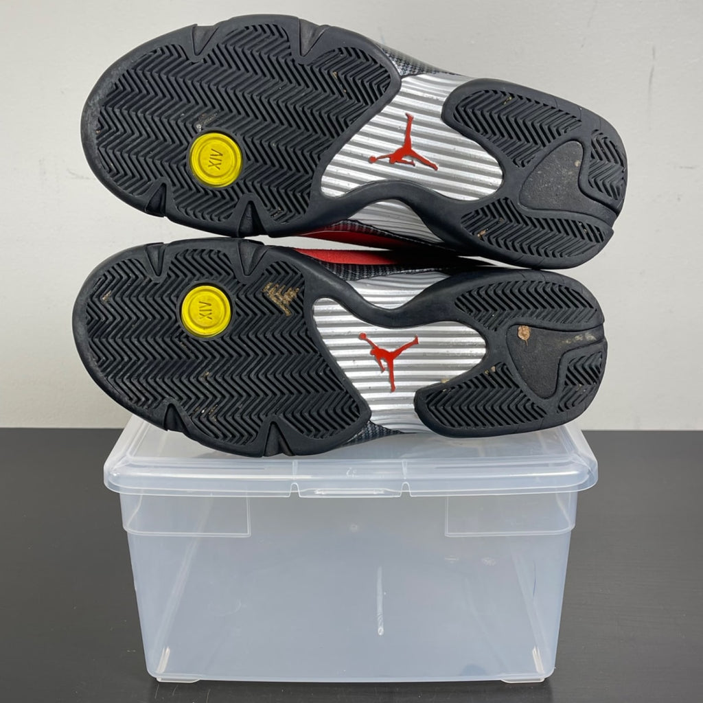 Jordan 14 Retro Ferrari (2025) 8 (Moderately Worn Pre-Owned)JordanChallenge Red/Black-Vibrant Yellow-Anthracite - Image 5