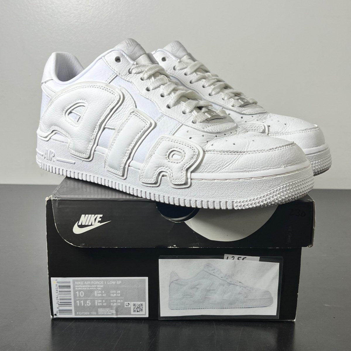 Nike Air Force 1 Low Cactus Plant Flea Market White (2024) 10 (Heavily Worn Pre-Owned)NikeWhite/White-Light Bone - Image 1