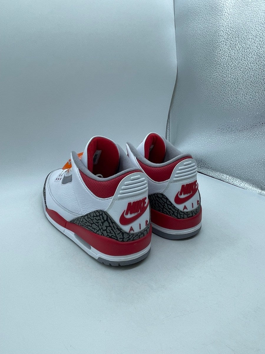 Jordan 3 Retro Fire Red (2022) 13 (Moderately Worn Pre-Owned)JordanWhite/Fire Red/Cement Grey/Black - Image 4