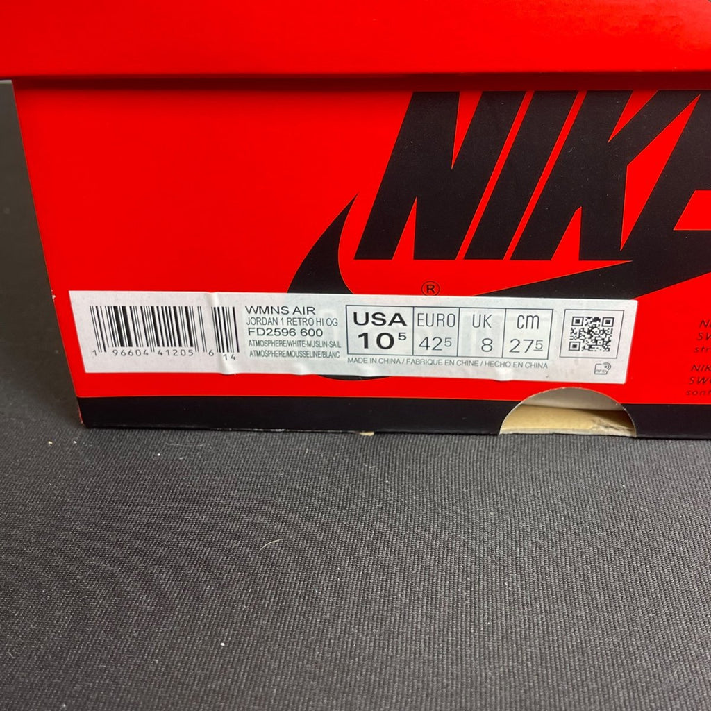 Jordan 1 Retro High OG Washed Pink (Women's) (Size 10.5W) - aux