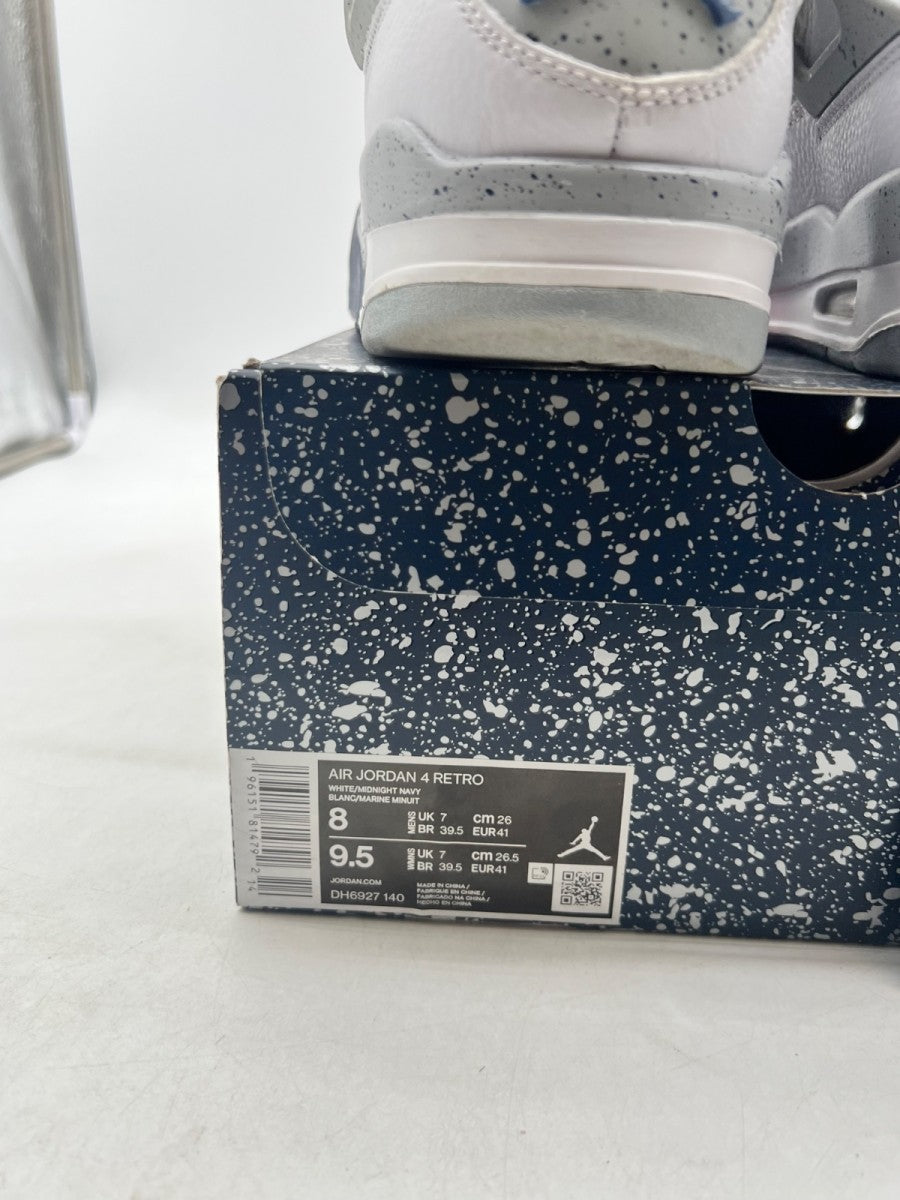 Jordan 4 Retro Midnight Navy 8 (Moderately Worn Pre-Owned) - Image 6