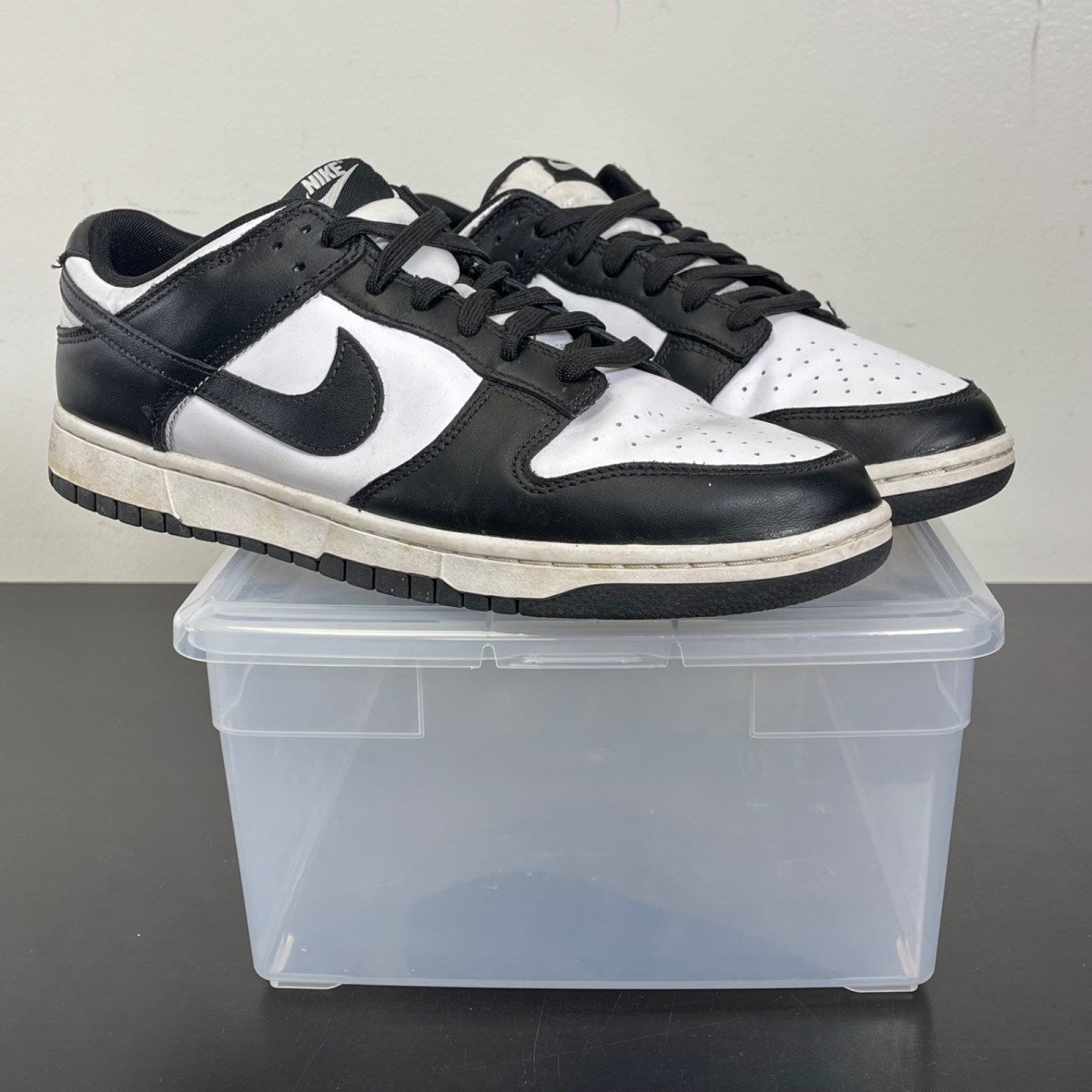Nike Dunk Low Retro White Black Panda 12 (Moderately Worn Pre-Owned)NikeWhite/Black - Image 1